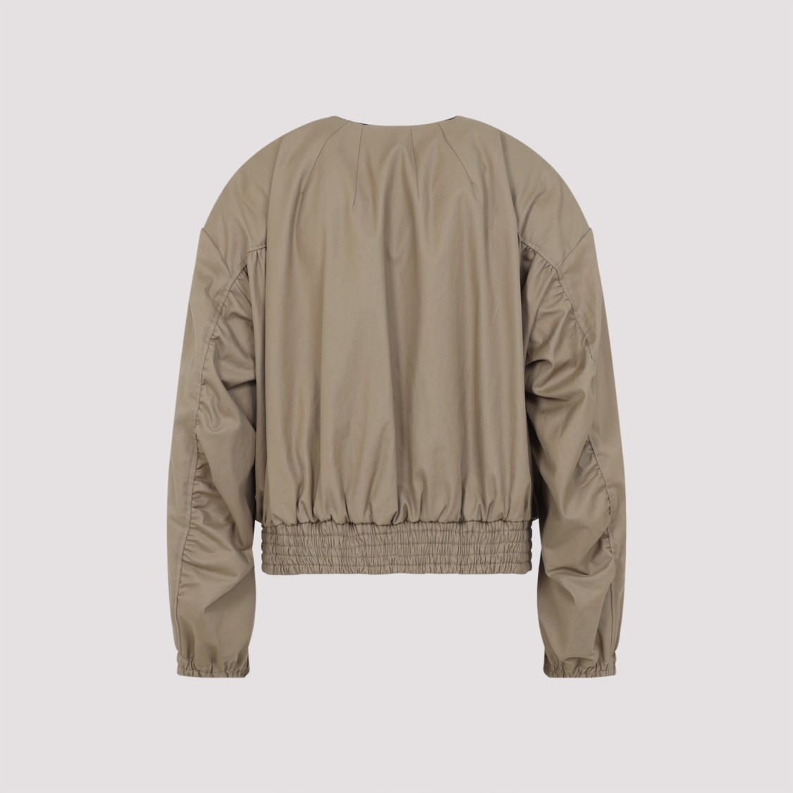 Dries Van Noten Beige Vadon Cotton Bomber Jacket In Neutrals