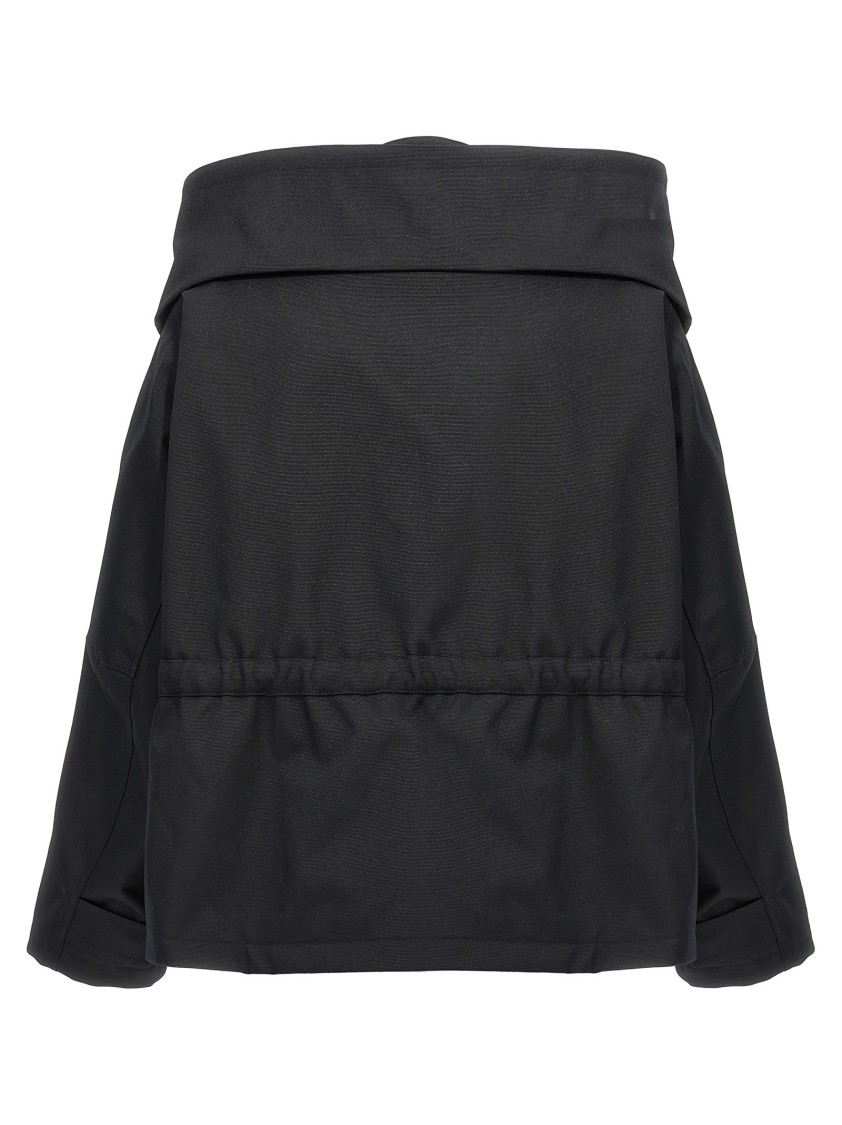 Balenciaga Canvas Oversized Jacket With Quilted Lining In Black