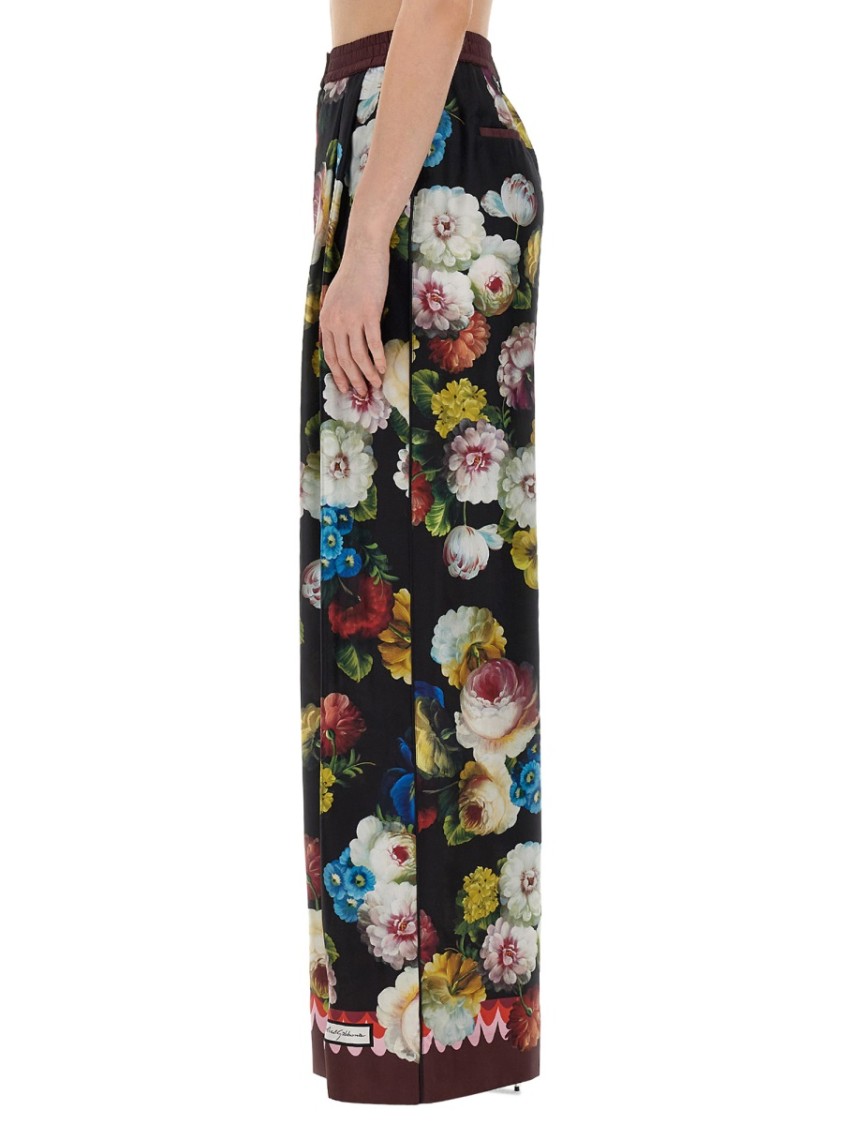 Dolce & Gabbana Multicolor Pants Frontal With Buttons In Multicolor