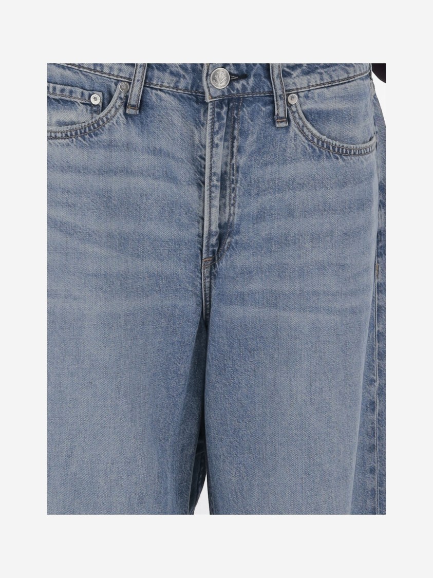 Rag & Bone Cotton Blend Jeans In Blue