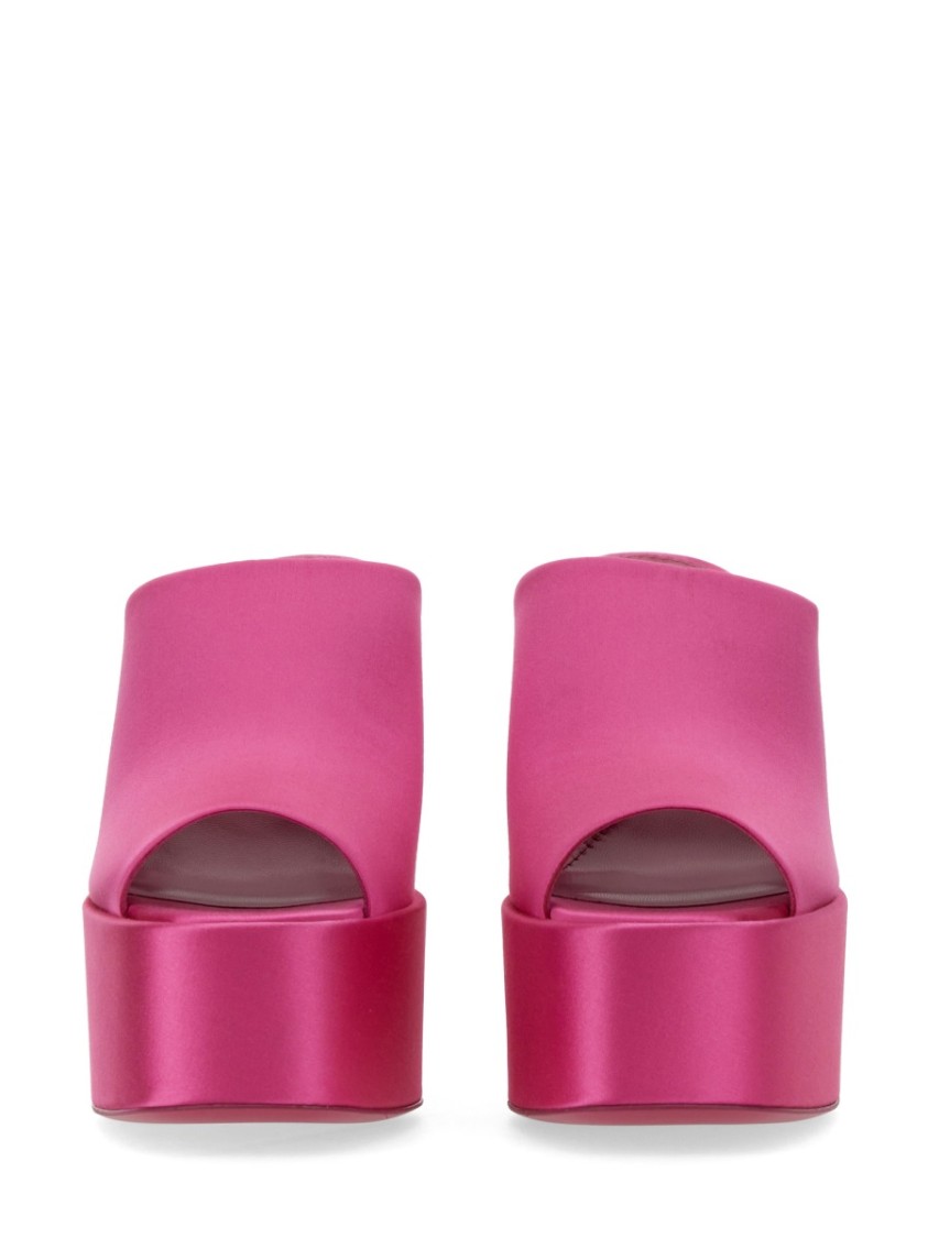 Shop Paris Texas Sasha Open-toe Mules With Wide Strap In Pink