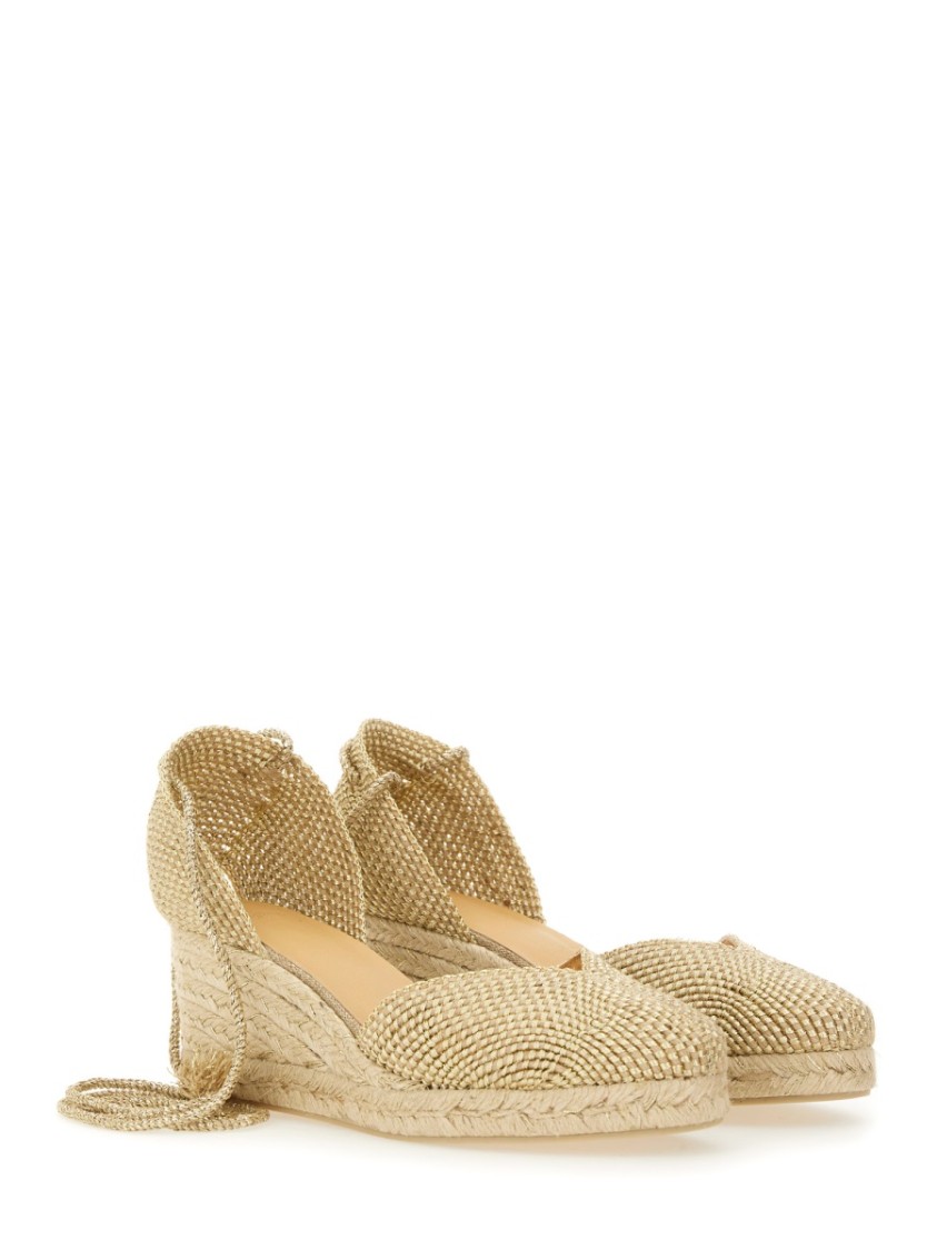 Shop Castaã±er Castaner "cora" Espadrille In Gold