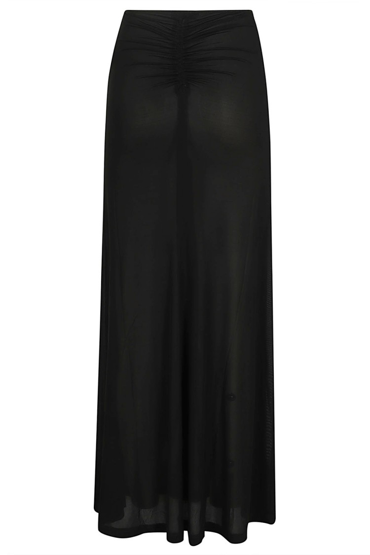 RABANNE RABANNE MAXI SKIRT WITH FRONT DRAPE