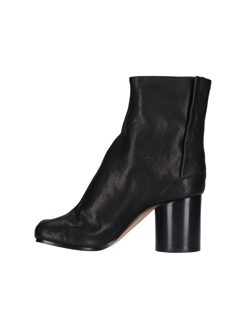 Shop Maison Margiela "tabi" Ankle Boots – Black