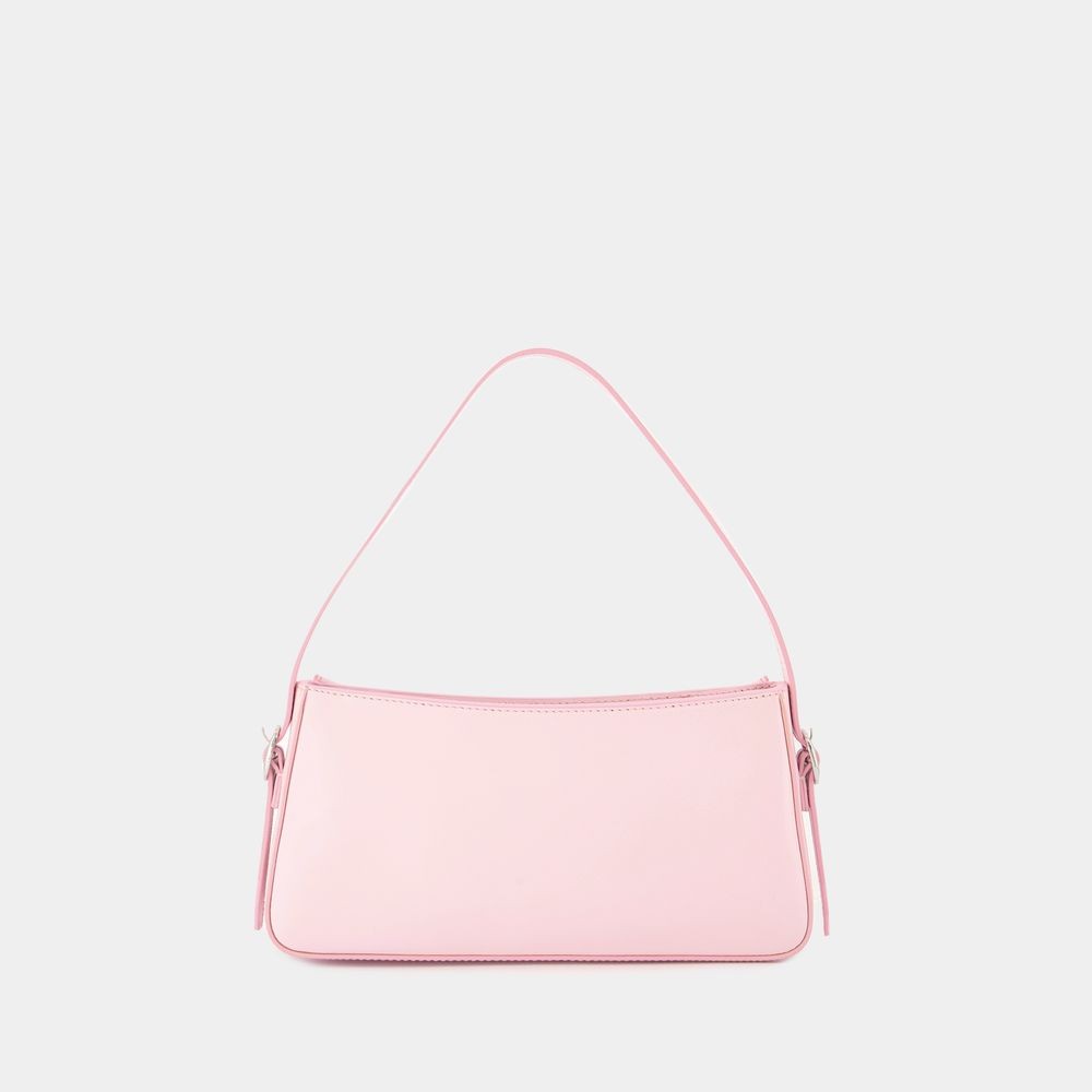 Shop Coperni Belt Shoulder Bag - Leather - Pink In Neutrals