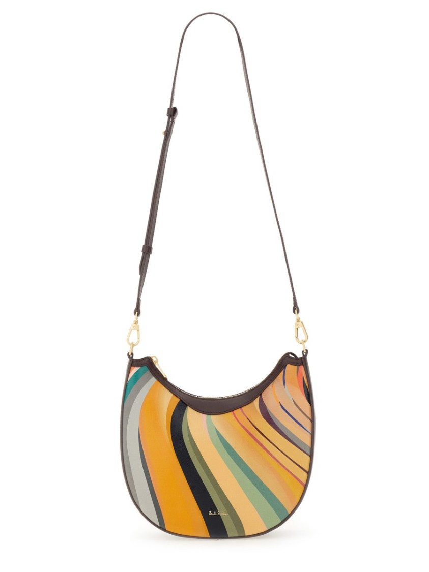 Shop Paul Smith "dusky Swirl" Mini Hobo Bag In Multicolor