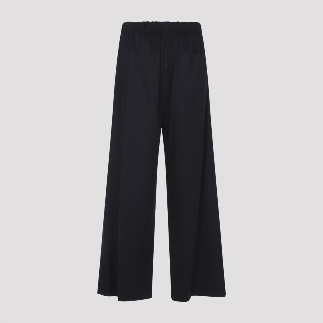 Carven Midnight Blue Wool Tr305 Pull On Pants In Black
