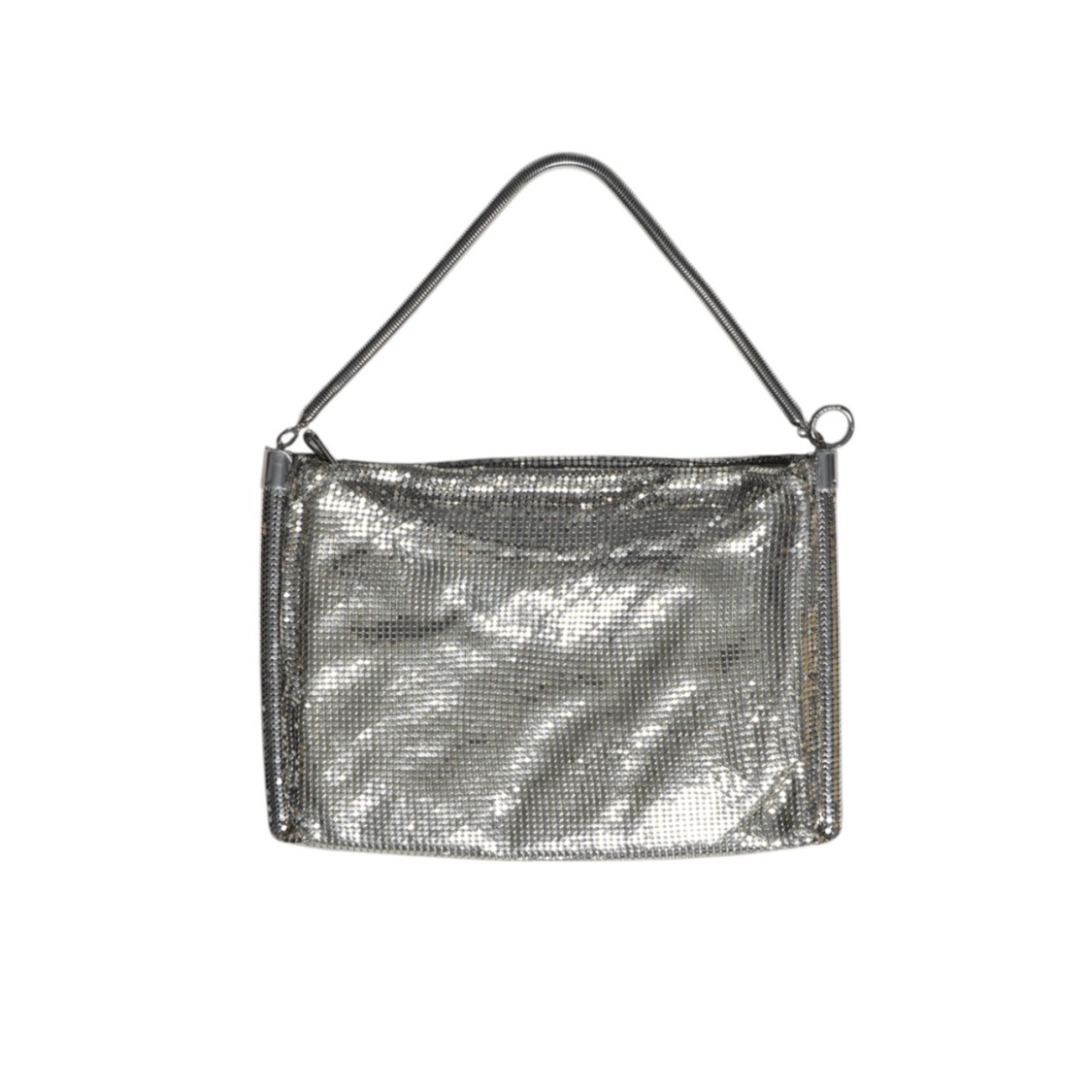 Rabanne Chainmail Handheld Pouch With Adjustable Snake Chain Handle