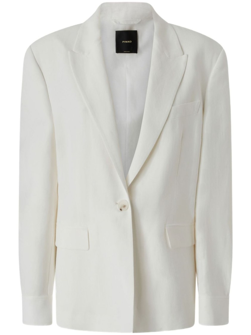 Shop Pinko Linen Blazer
