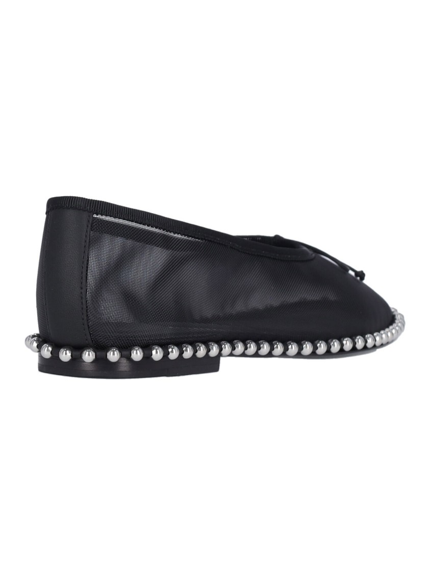 Alexander Wang Lina Studded Mesh Ballet Flats