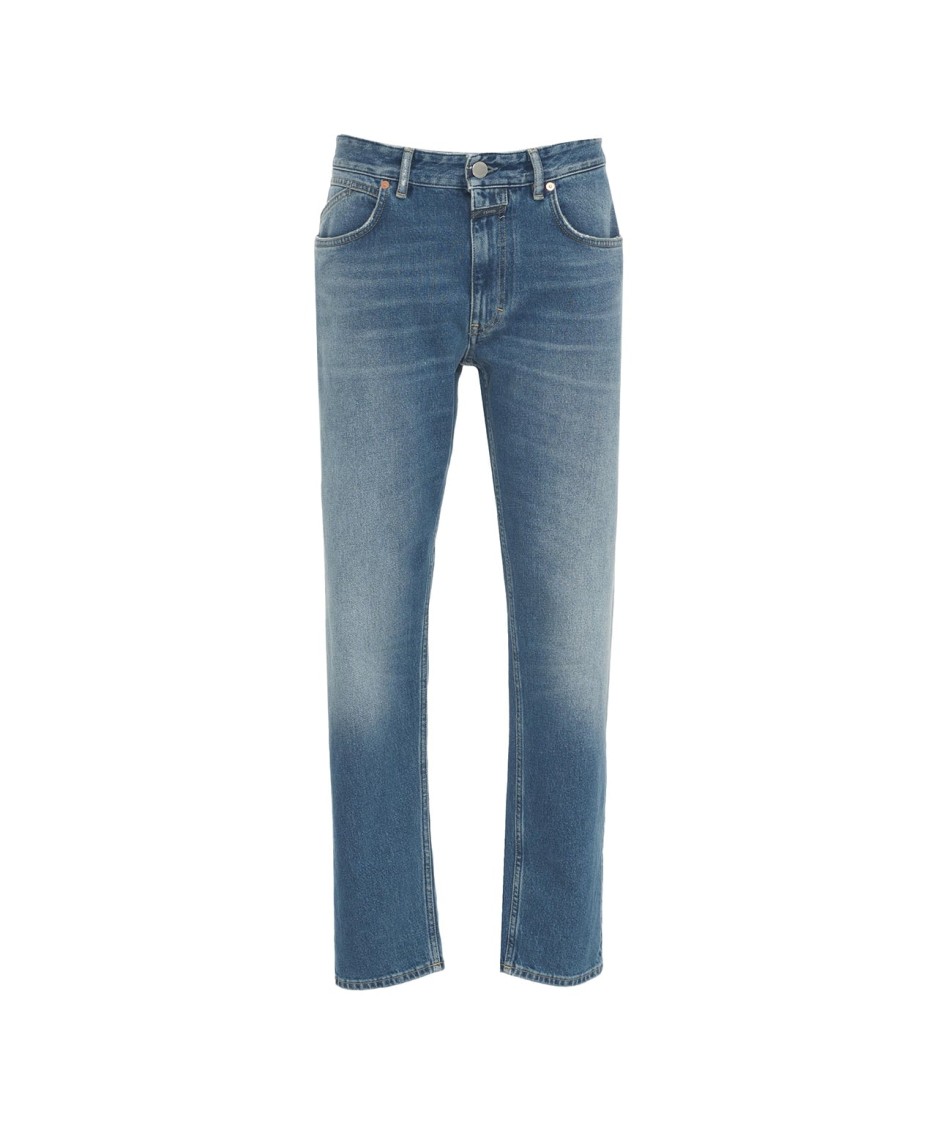 Closed Cooper True Mid-rise Straight-leg Jeans In Blue
