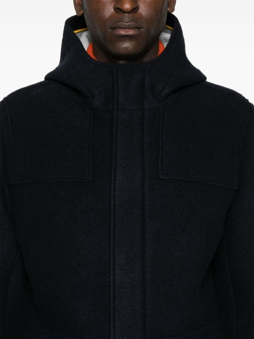Manuel Ritz Hooded Jacket In Blue