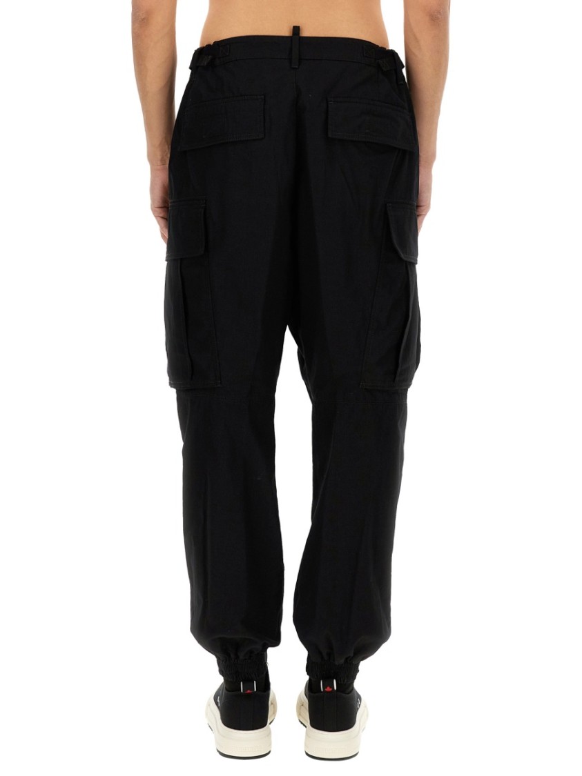 Shop Dsquared2 "icon New Generation" Cargo Pants In Black