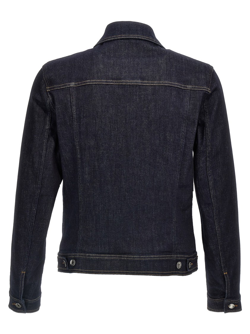 Dolce & Gabbana Classic Denim Jacket With Structured Silhouette In Blue