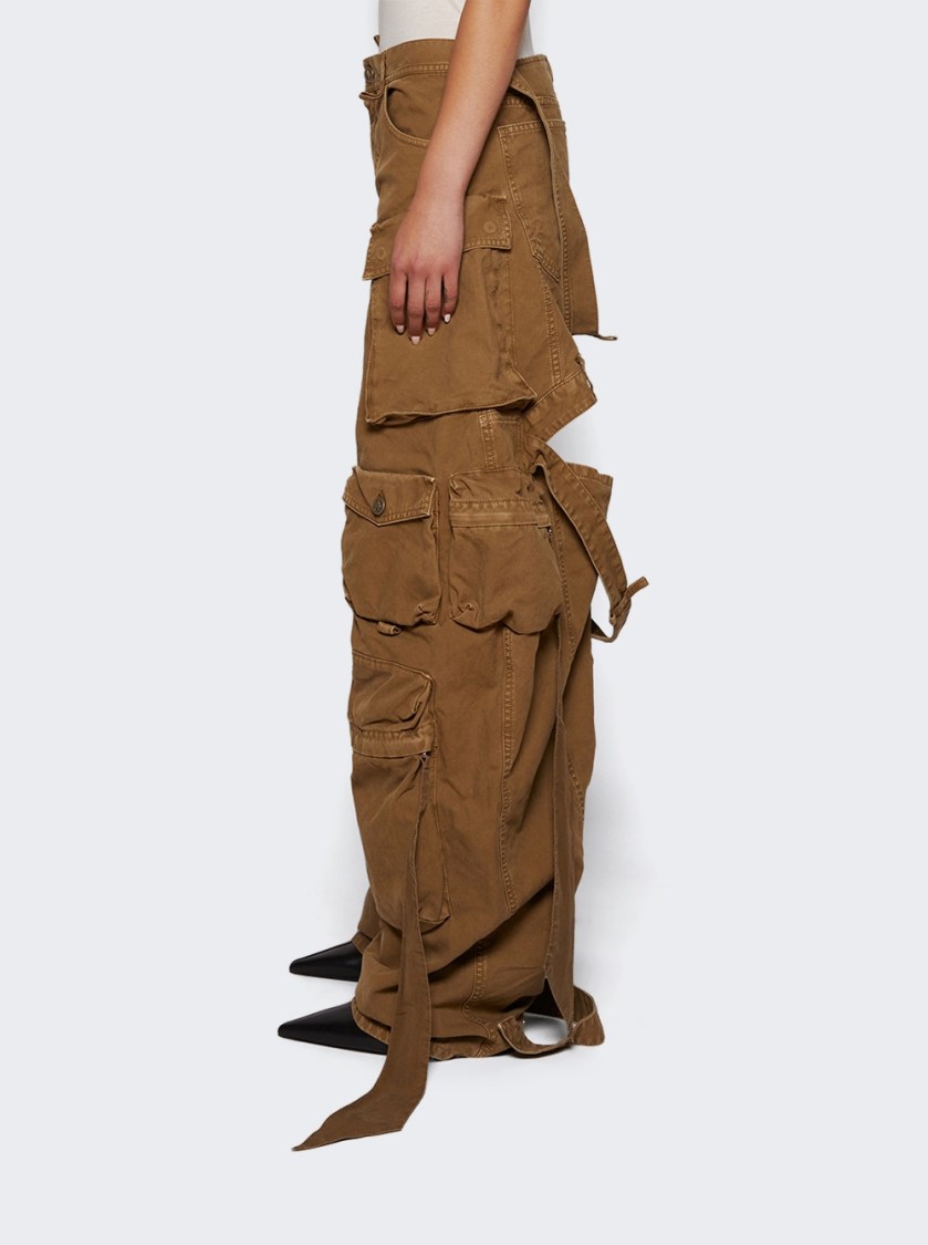 Attico The  Relaxed-fit Long Pants With Multi-pockets