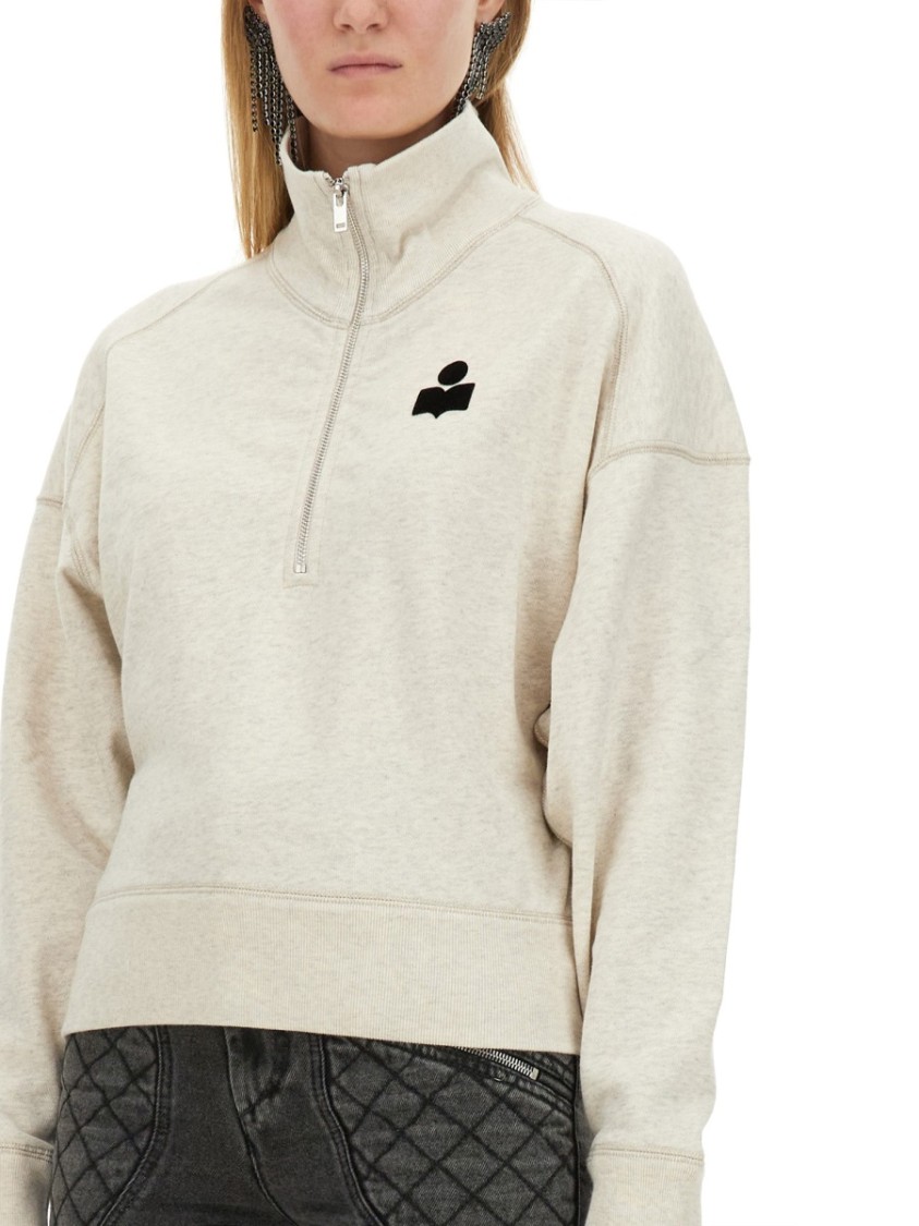 Isabel Marant Étoile Isabel Marant Etoile Women Melange Sand Cotton Blend Ross Sweatshirt In Neutral