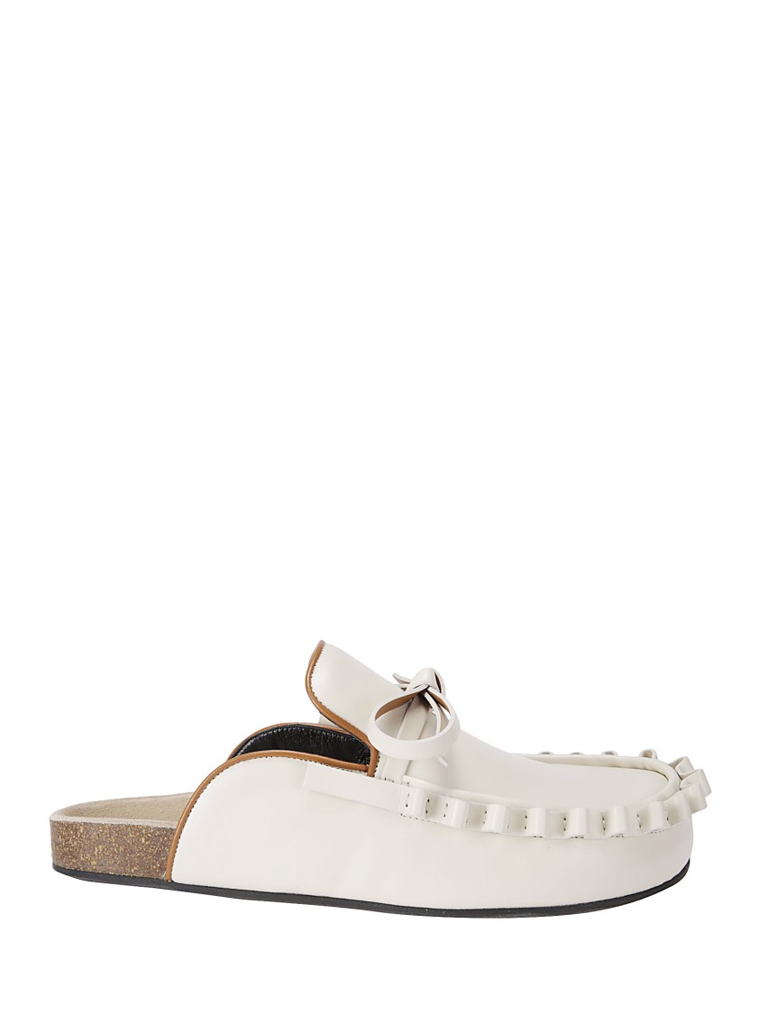 Shop Jw Anderson J. W. Anderson Ruffle Loafer W Slipper In Neutrals