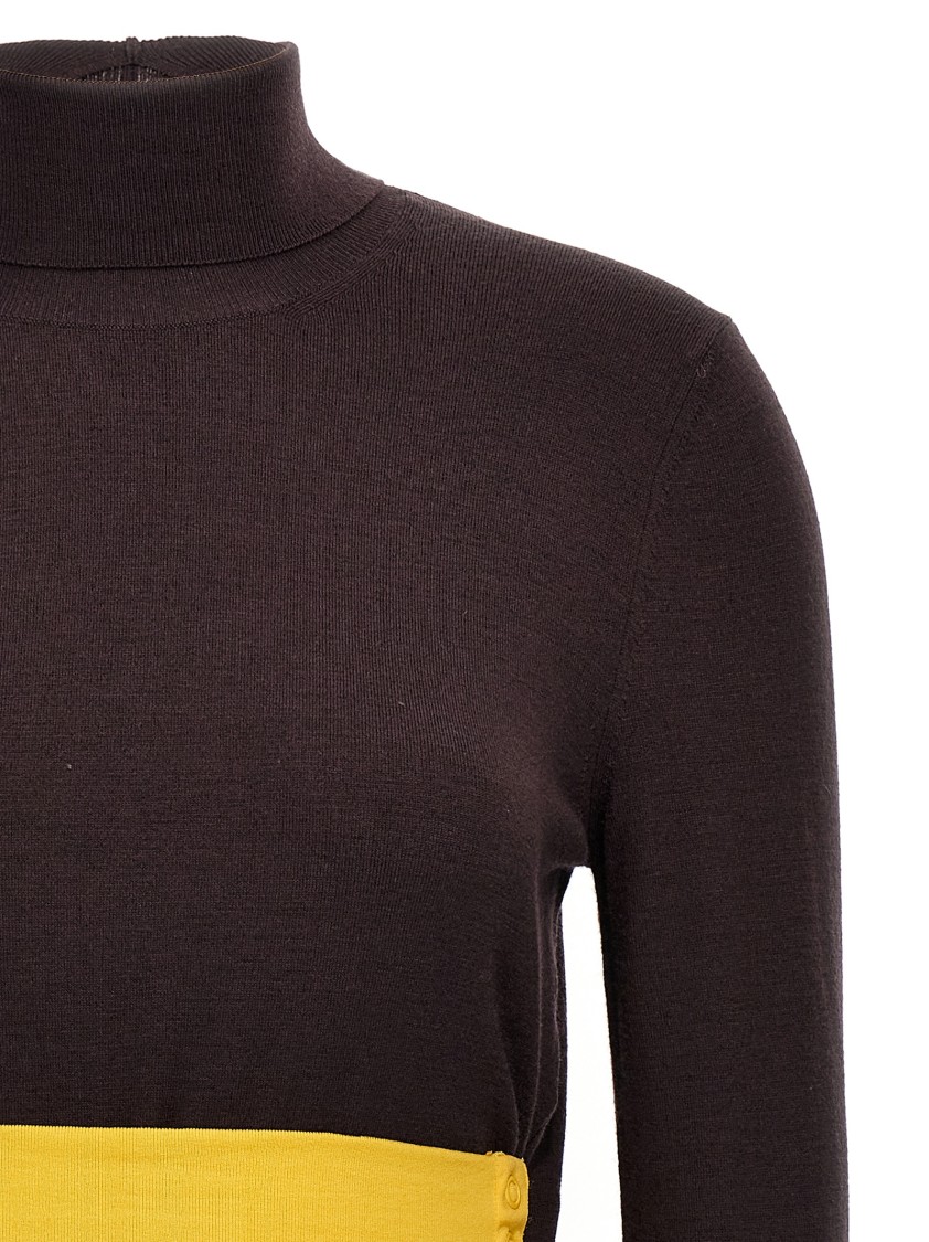 Fendi Wool Polo Neck Jumper In Multi