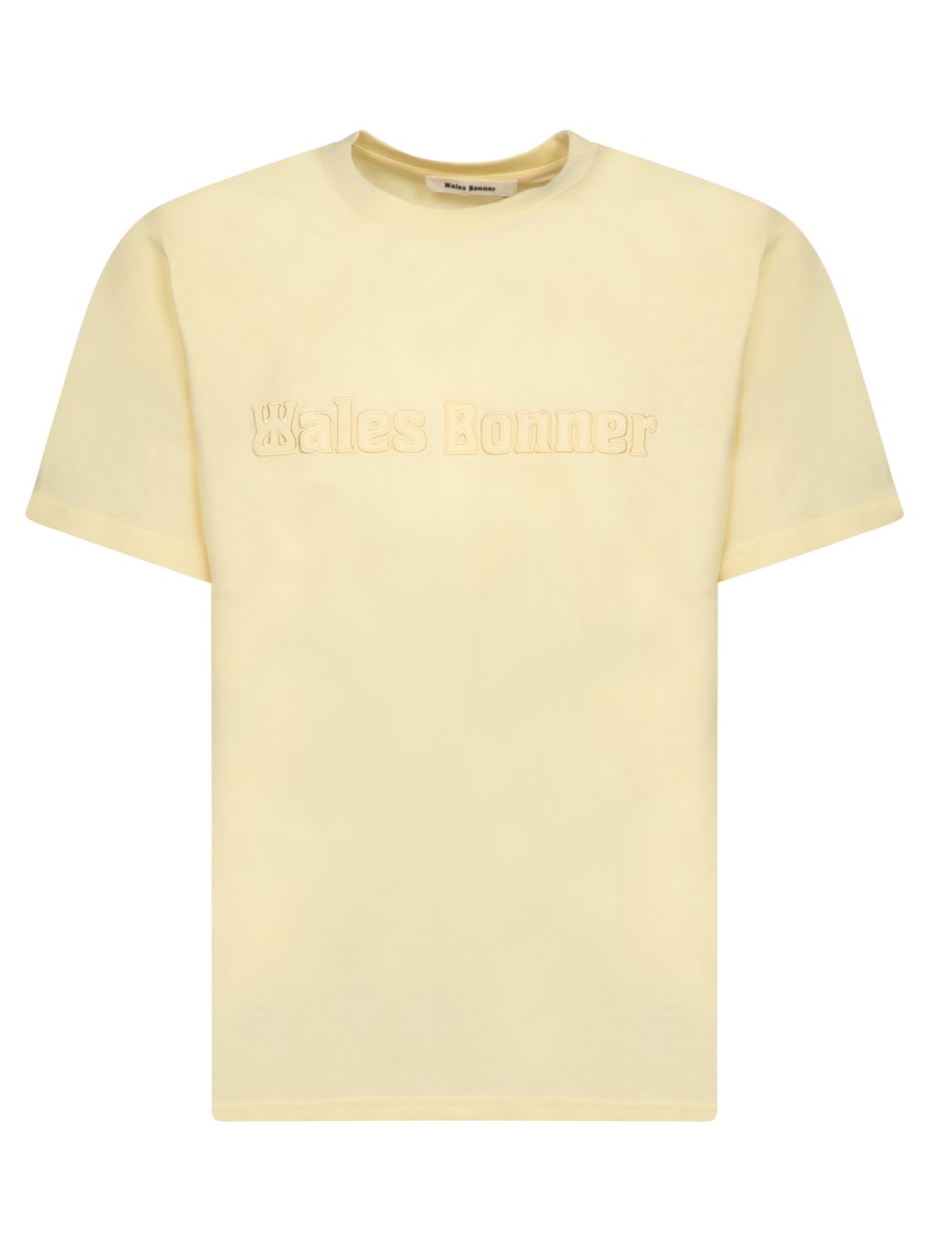 Shop Wales Bonner Yellow Cotton T-shirts