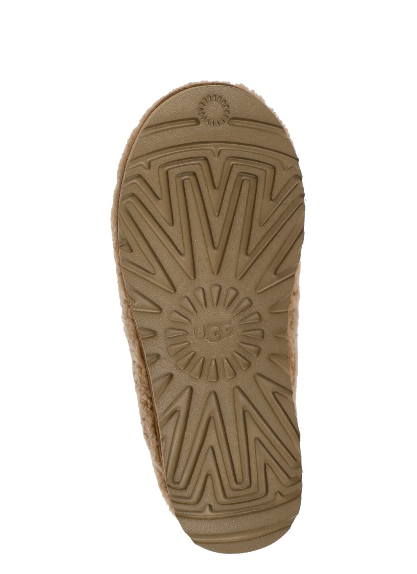 Shop Ugg Tasman Maxi Curly Slippers In Brown