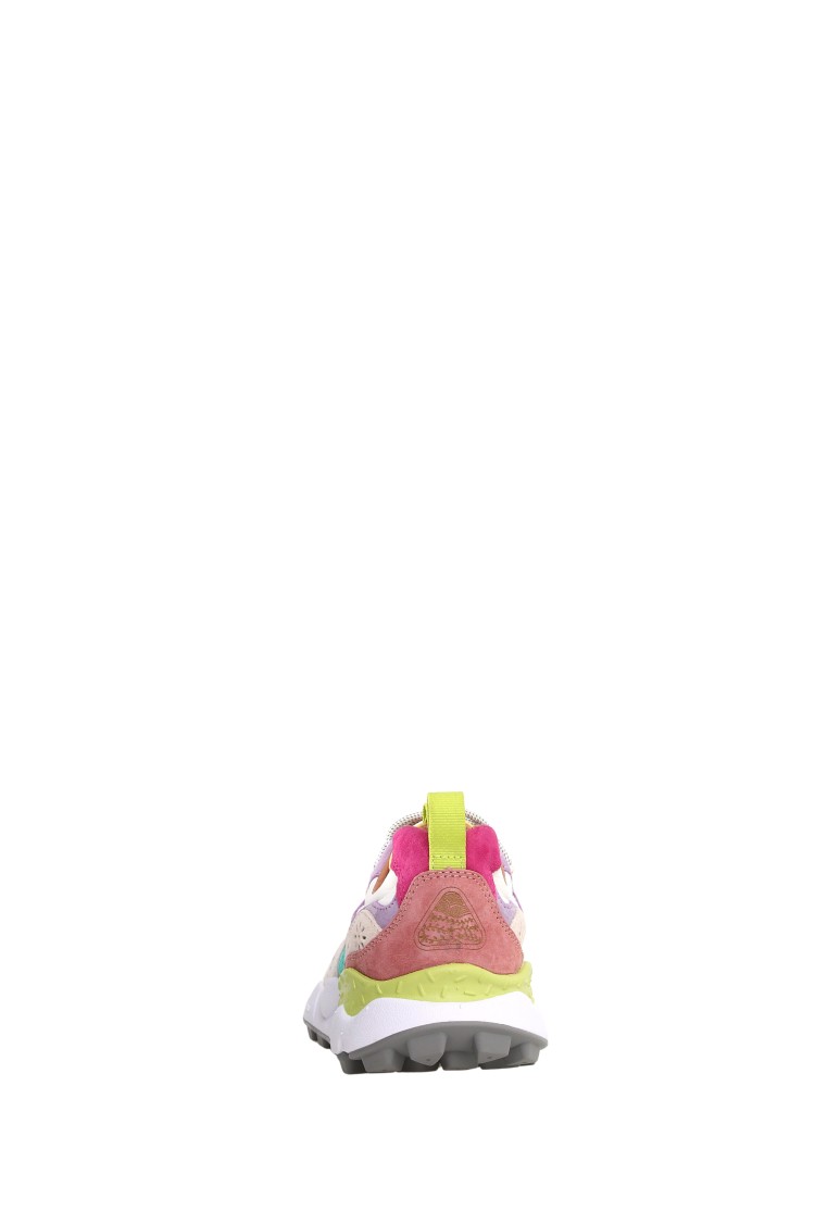 Flower Mountain Multicolored Suede And Technical Fabric Sneakers