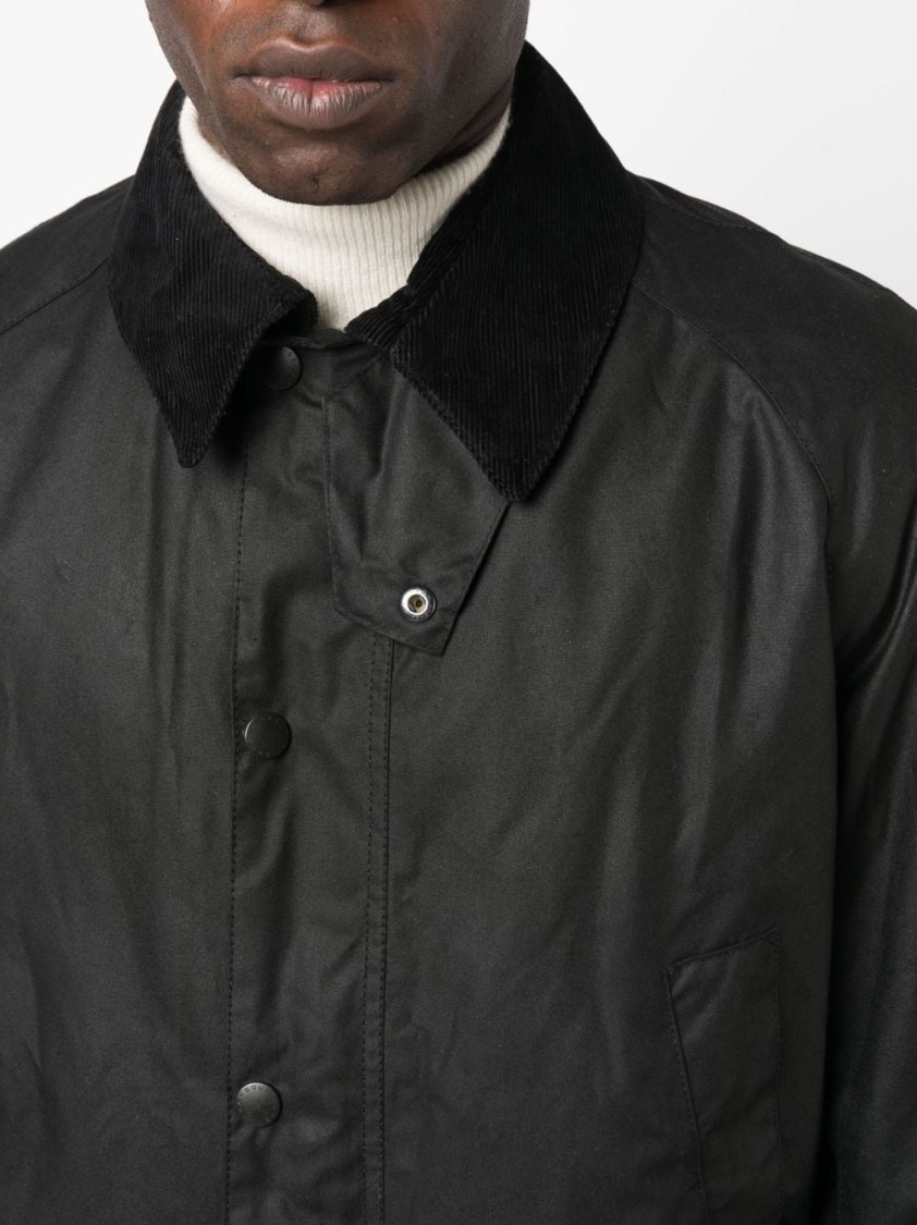 Shop Barbour Ashby Wax Jacket In Black