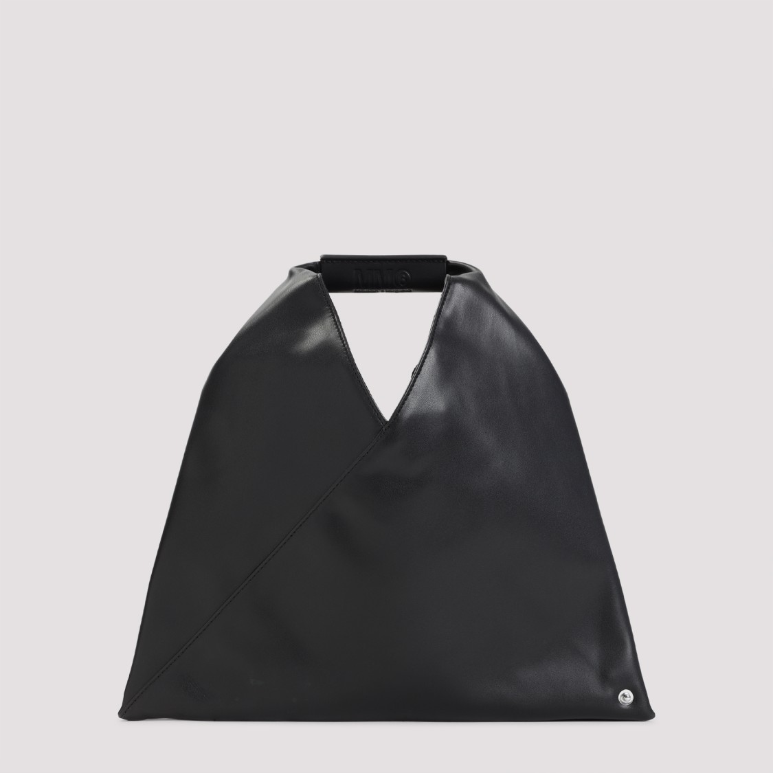 Mm6 Maison Margiela Mm6 By Maison Margiela V-shaped Black Handbag With Structured Handle In Black