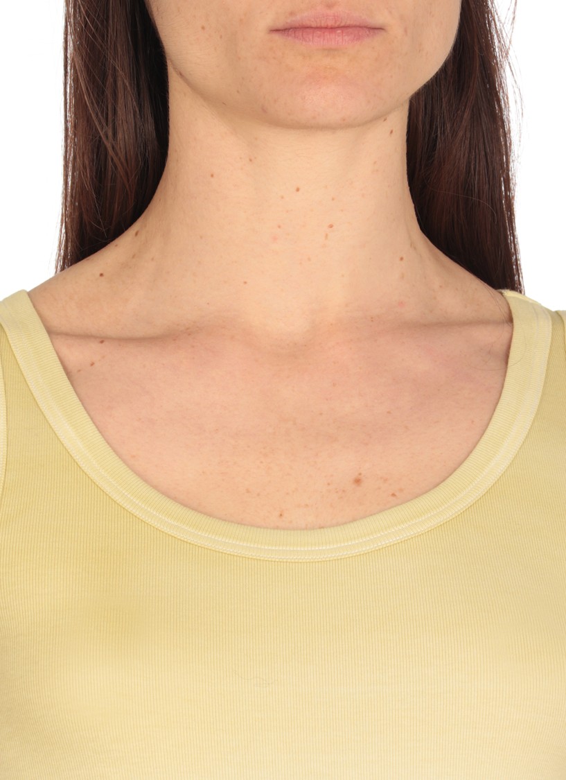 Fabiana Filippi Gradient Effet Ribbed Tank Top In White
