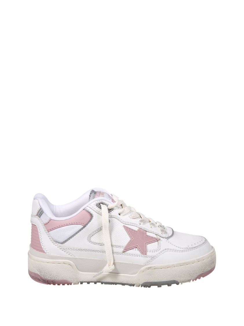 Golden Goose Low-top Sneakers With Cow Leather In White