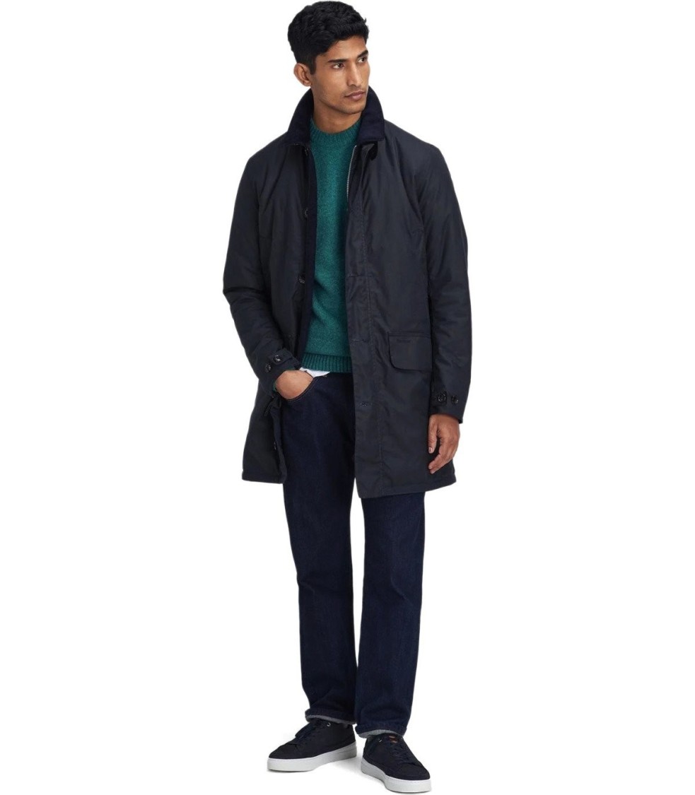 BARBOUR BARBOUR MAC NAVY BLUE JACKET