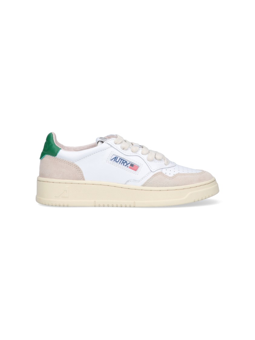 Autry Logo-patch Lace-up Sneakers In Multi
