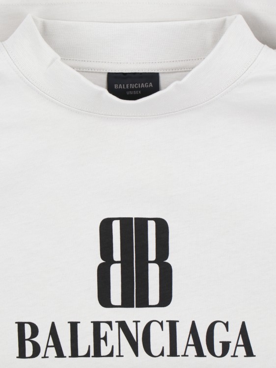 Balenciaga Logo T-Shirt – White in White | THE LIST