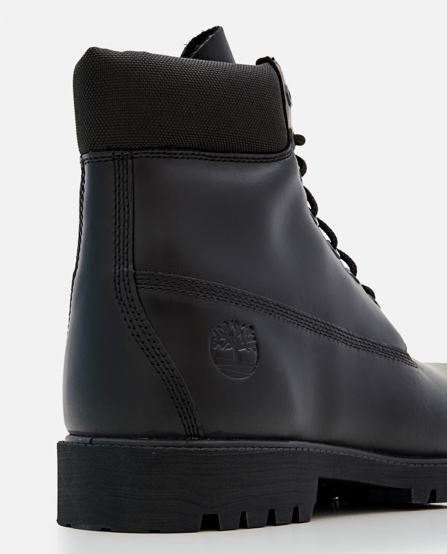 Timberland Heritage 6 Inch Lace Up Waterproof Boot In Black