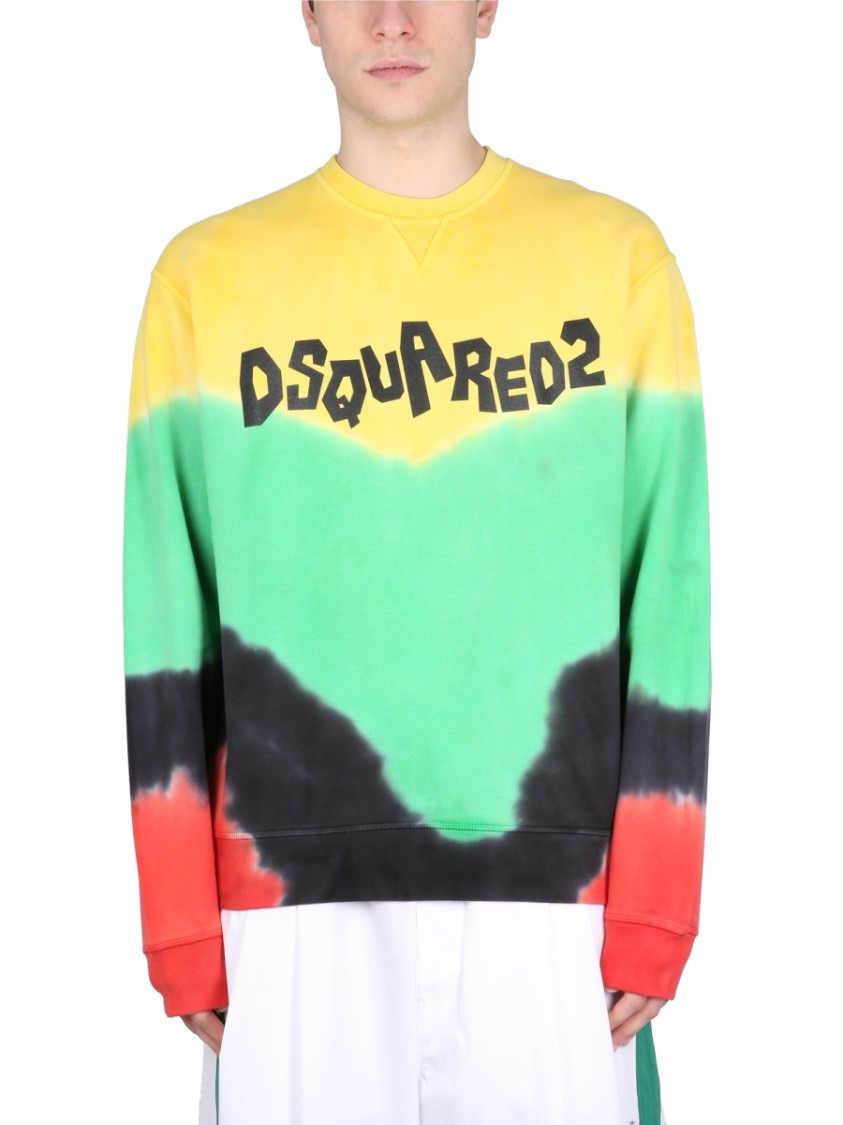 Shop Dsquared2 D2 Jamaica Sweatshirt In Green