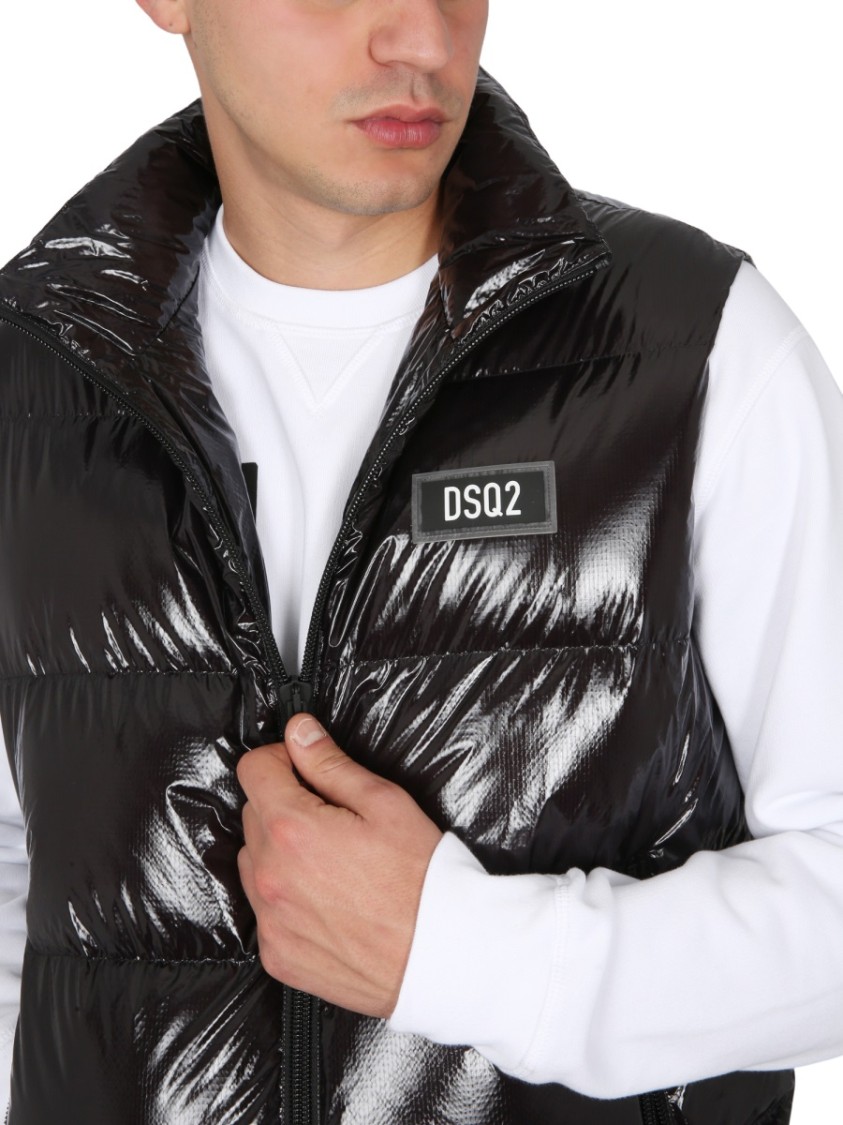Shop Dsquared2 Vests With Logo In Black