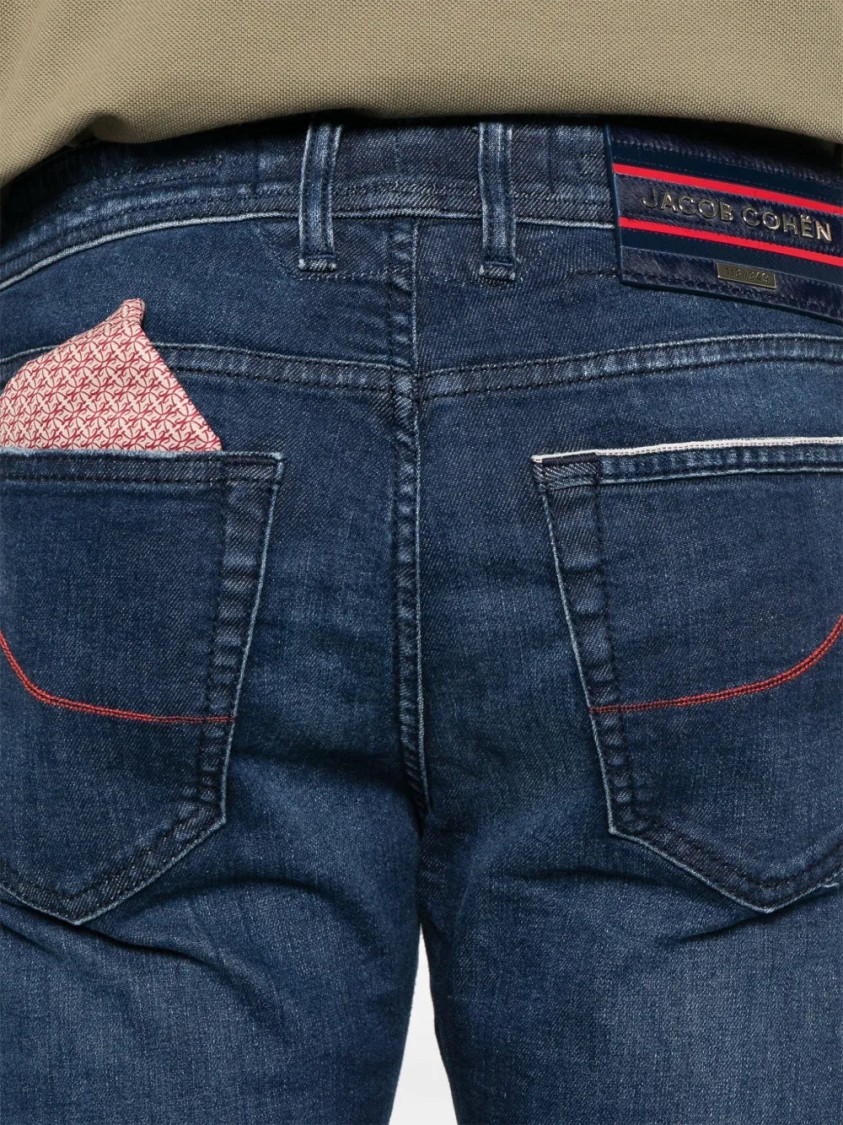 Jacob Cohen Indigo Blue Bard Jeans In Blue