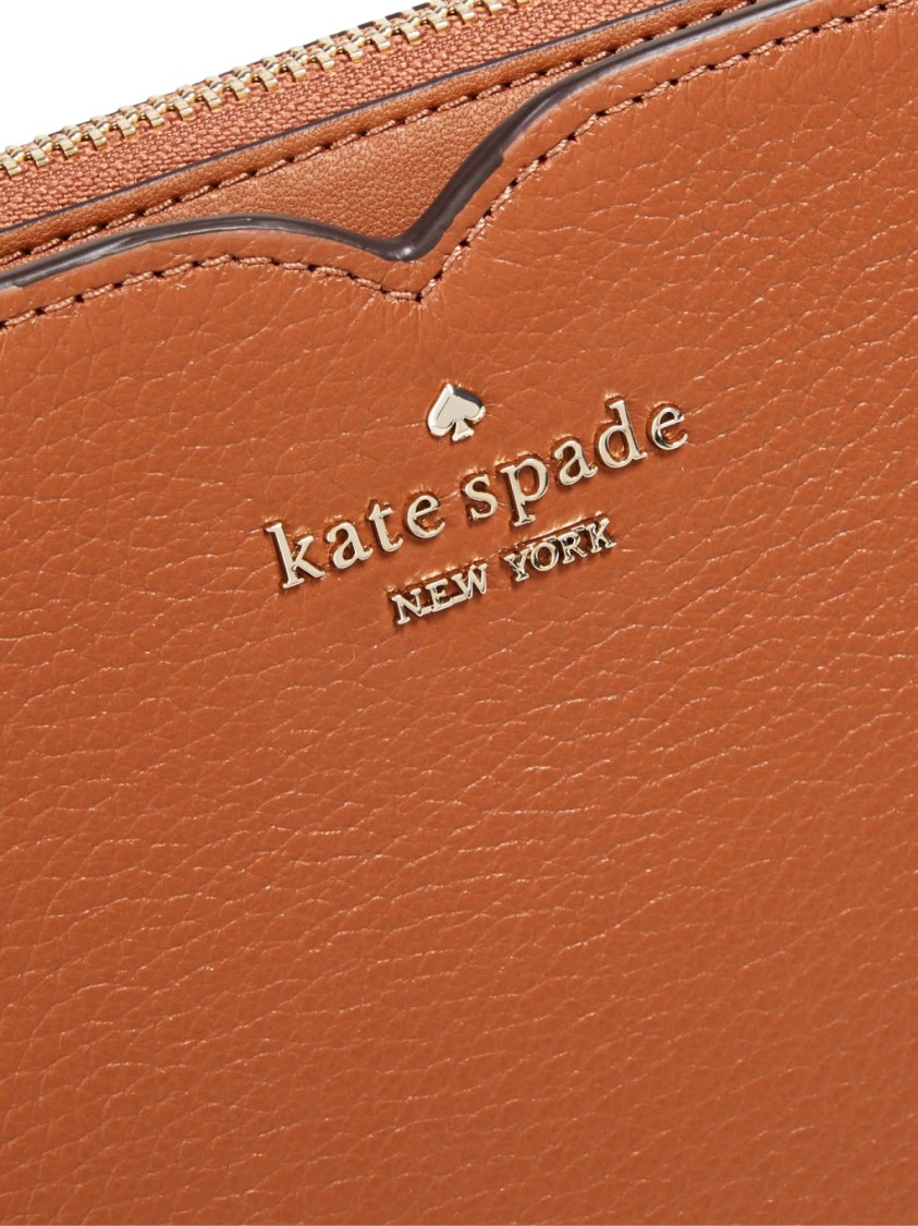 Kate Spade Harlow Pebbled Leather Crossbody Bag In Orange