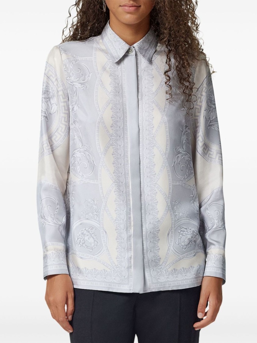 Versace Women's Printed Silk Shirt