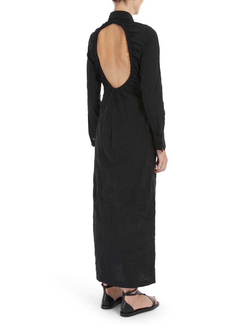 Max Mara Maxi Dress With Unique Cut-out In Blue