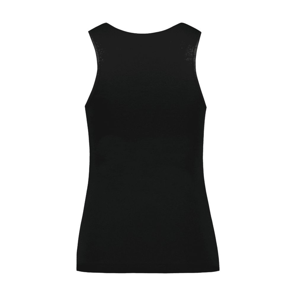 Simone Rocha Black Ruffle Frill Tank Top In Black
