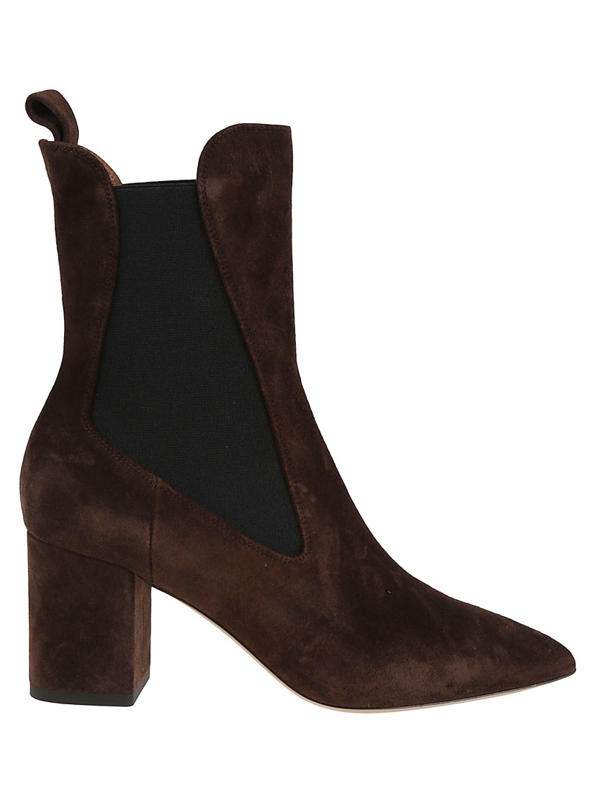 Paris Texas Anja Suede Ankle Boots In Brown