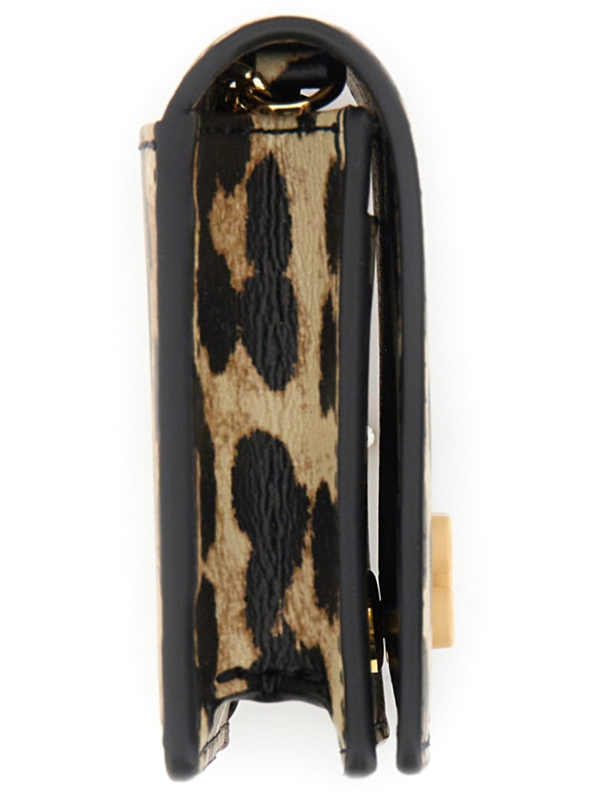 Ganni Bou Card Holder With Animal Motif