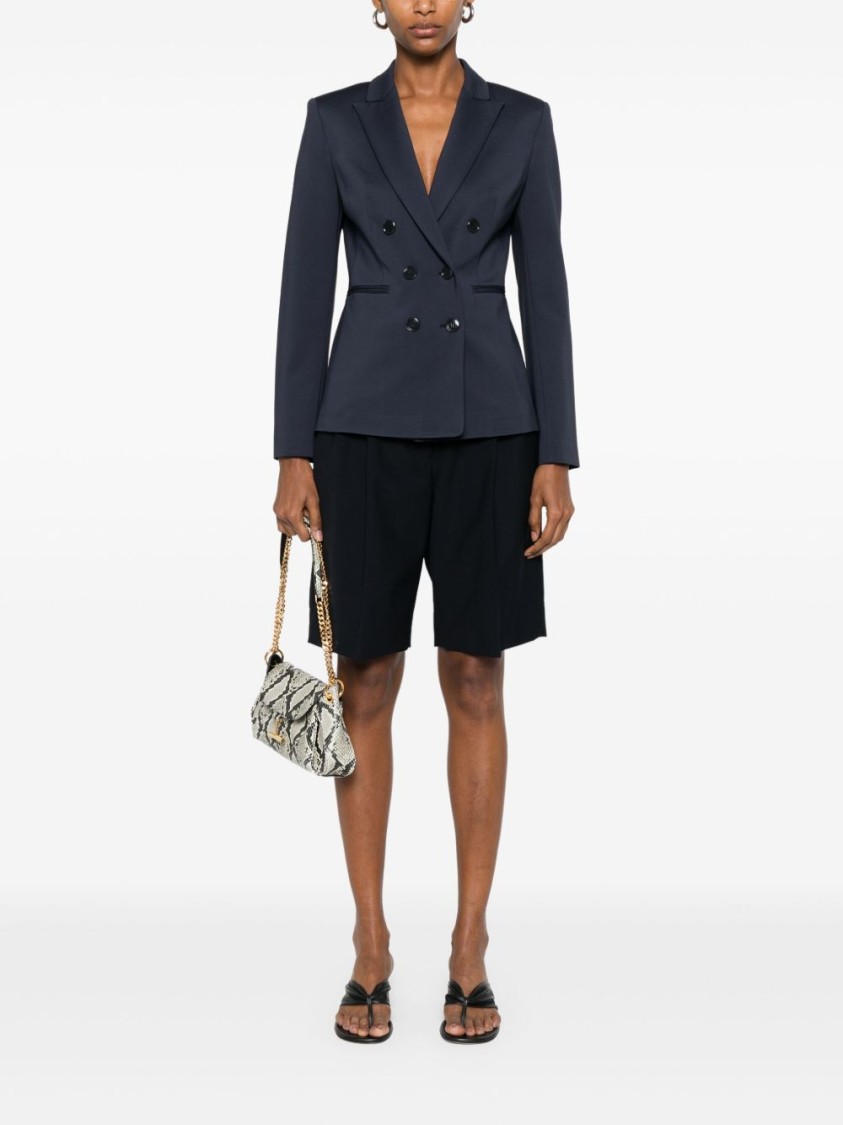Pinko Tailored Double-breasted Blazer With Deep V-neckline