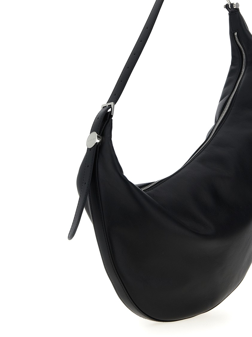 Marni Smooth Adjustable Strap Shoulder Bag In Black