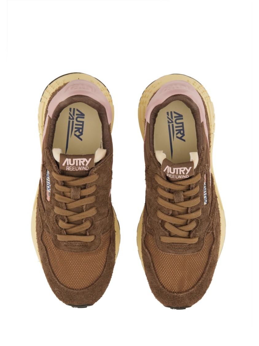 Autry Multicolor Fabric And Suede Reelwind Sneakers In Multi