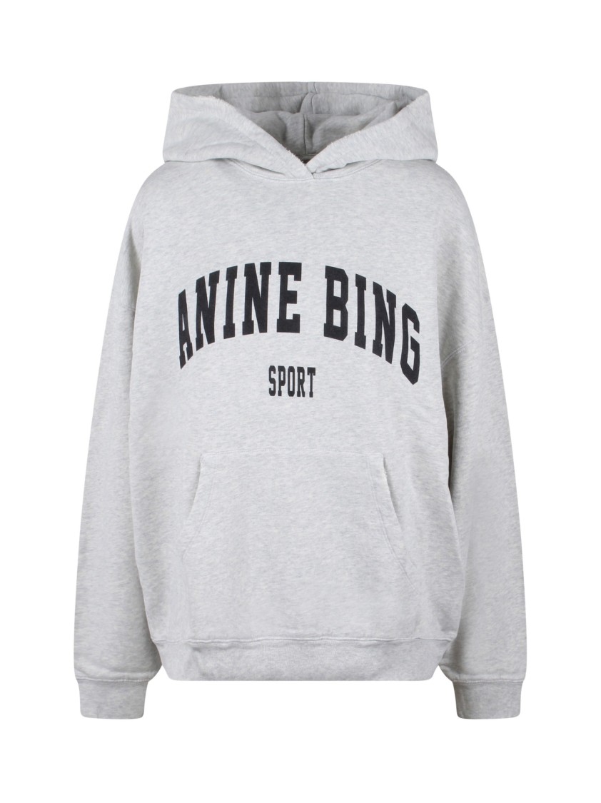 Shop Anine Bing Harvey Hoodie In Grey