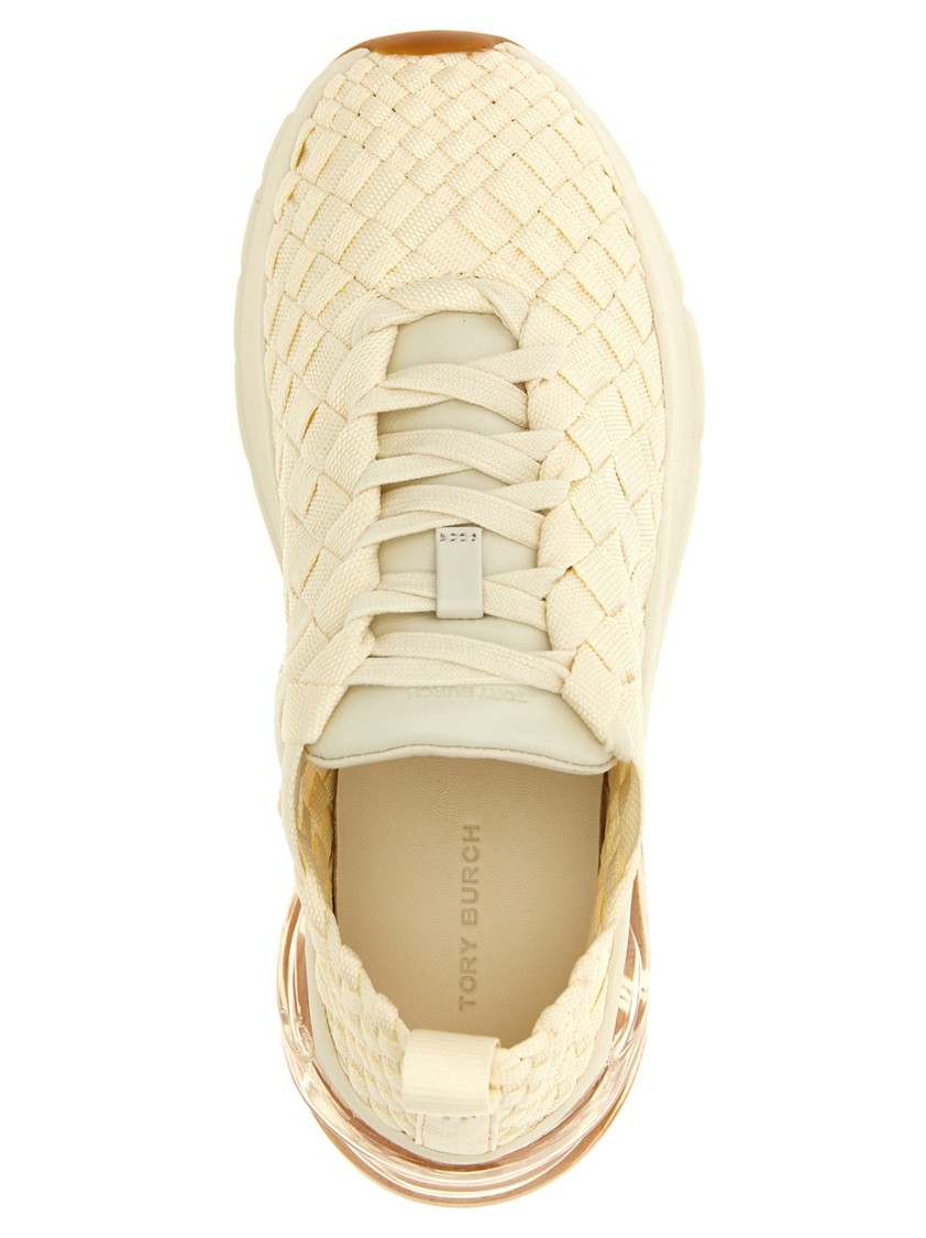 Tory Burch Beige Good Luck Sneakers