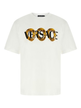 Tシャツ・カットソー VERSACE Theater Crest T Shirt - Versace - Cotton - White Versace Theater Crest T Shirt - Cotton - White | THE LIST