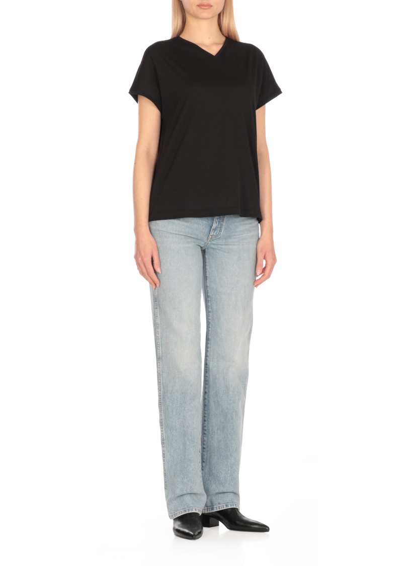 Khaite Black Cotton Top
