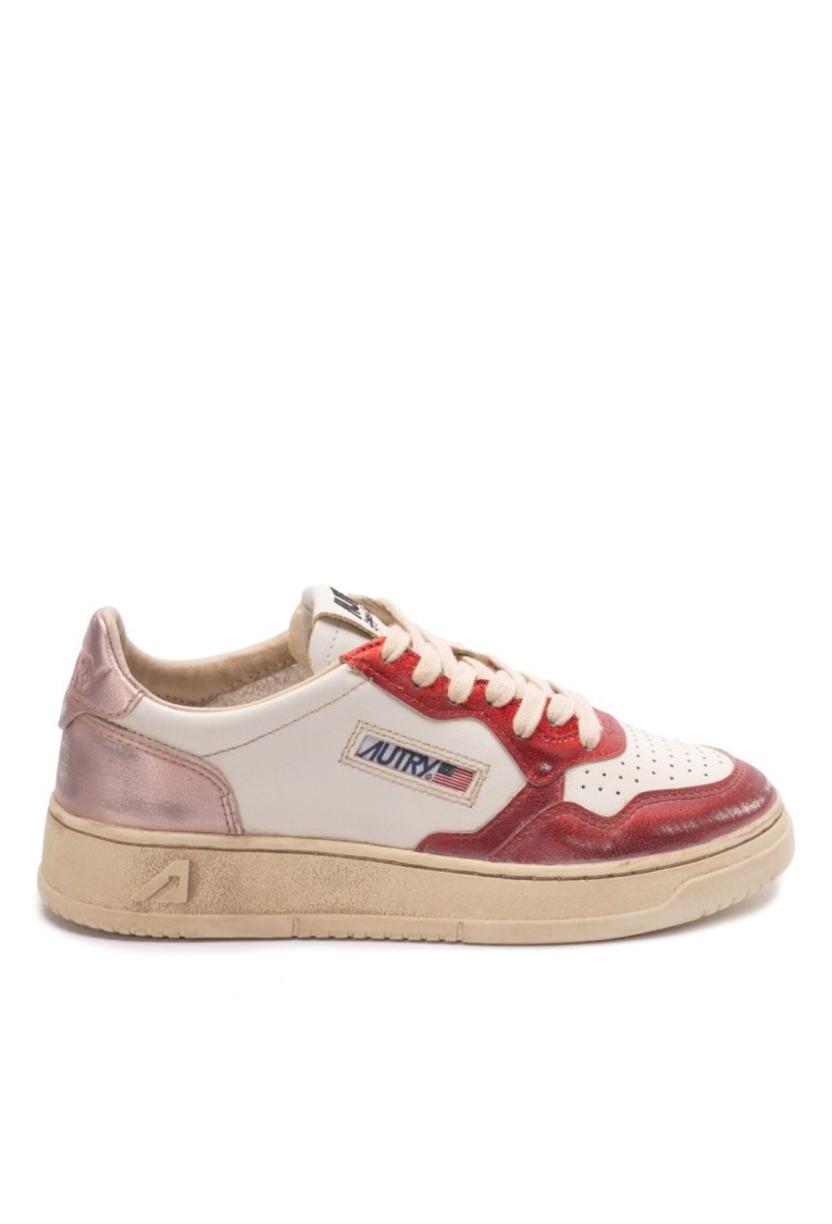 Autry Super Vintage Medalist Low Sneakers In Black